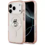 Karl Lagerfeld IML Choupette Sketch Logo custodia MagSafe per iPhone 17 Pro - rosa