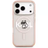 Karl Lagerfeld IML Choupette Sketch Logo custodia MagSafe per iPhone 17 Pro - rosa