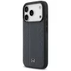 Mercedes Leather Laurel Leaves Stripes custodia MagSafe per iPhone 17 Pro blu