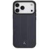Mercedes in pelle Lorbeerblätter Streifen custodia MagSafe per iPhone 17 Pro Max blu