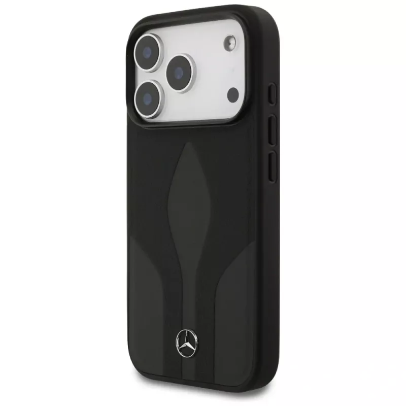 Mercedes Leather The Move custodia MagSafe per iPhone 17 Pro nero