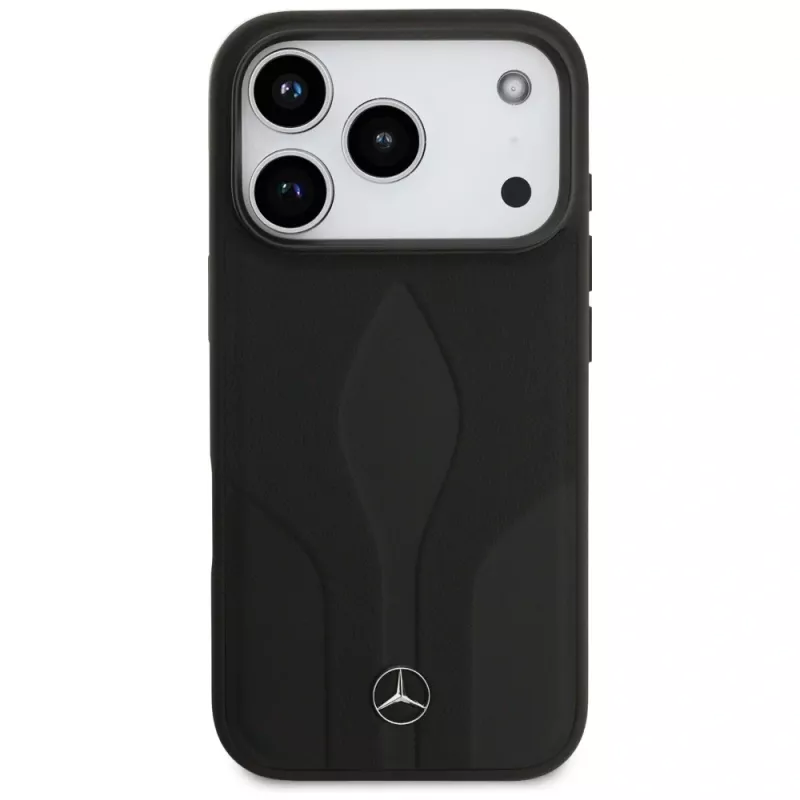 Mercedes Leather The Move custodia MagSafe per iPhone 17 Pro nero