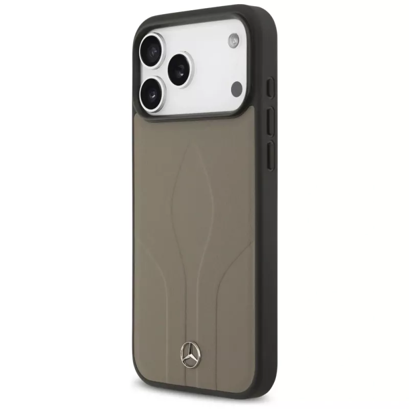 Mercedes Leather The Move custodia MagSafe per iPhone 17 Pro Max taupe