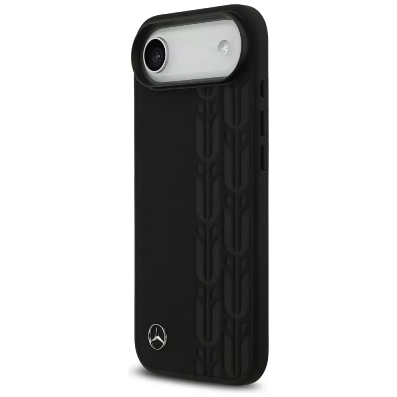 Mercedes-Benz Laurel Leaves custodia MagSafe in pelle per iPhone Air - nera