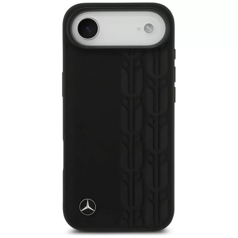 Mercedes-Benz Laurel Leaves custodia MagSafe in pelle per iPhone Air - nera