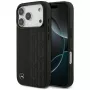 Mercedes Leather Laurel Leaves custodia MagSafe per iPhone 17 Pro nero