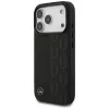 Mercedes Leather Laurel Leaves custodia MagSafe per iPhone 17 Pro nero