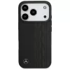 Mercedes Leather Laurel Leaves custodia MagSafe per iPhone 17 Pro nero