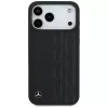 Mercedes Leather Laurel Leaves custodia MagSafe per iPhone 17 Pro Max nero