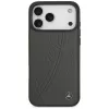 Mercedes Leather Large Laurel Leave custodia MagSafe per iPhone 17 Pro Max antracite