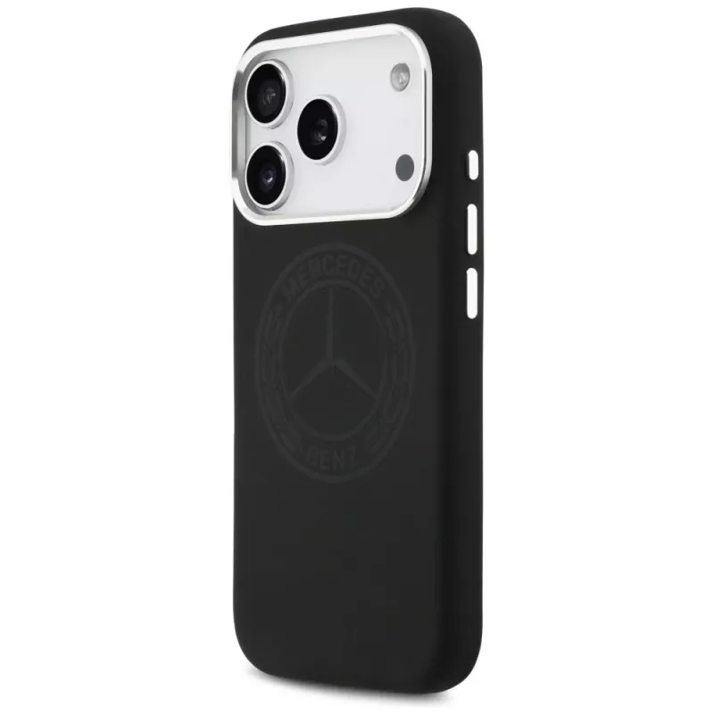 Mercedes in silicone Vintage Logo custodia MagSafe per iPhone 17 Pro nero