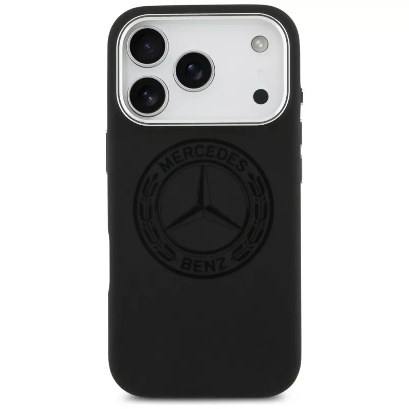 Mercedes in silicone Vintage Logo custodia MagSafe per iPhone 17 Pro nero