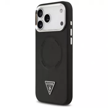 Guess Triangle Logo custodia MagSafe per Apple iPhone 17 Pro (nero)