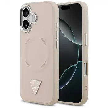 Guess Triangle Logo custodia MagSafe per iPhone 17 (rosa)