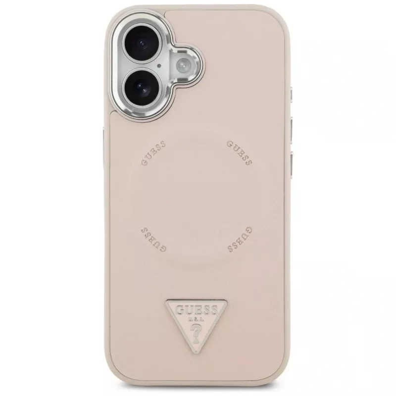 Guess Triangle Logo custodia MagSafe per iPhone 17 (rosa)