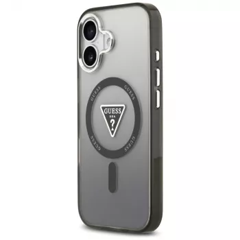 Guess IML Gradient Triangle Logo custodia MagSafe per iPhone 17 nero