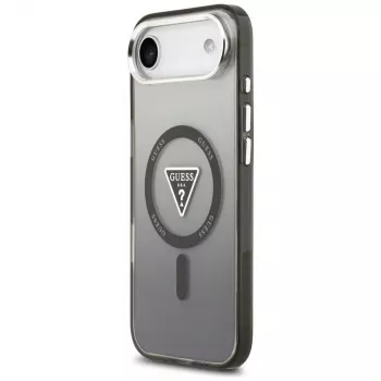 Guess IML Gradient Triangle Logo custodia MagSafe per iPhone Air nero