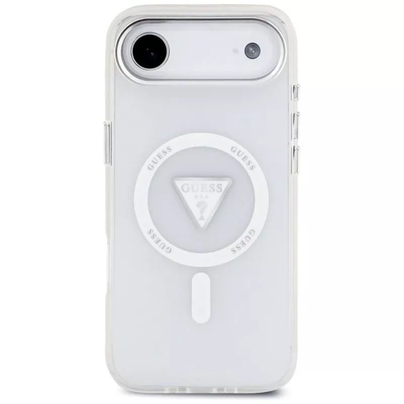 Guess IML Gradient Triangle Logo custodia MagSafe per iPhone Air trasparente