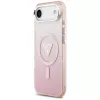 Guess IML Gradient Triangle Logo custodia MagSafe per iPhone Air rosa