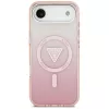 Guess IML Gradient Triangle Logo custodia MagSafe per iPhone Air rosa