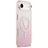 Guess IML Gradient Triangle Logo custodia MagSafe per iPhone Air rosa
