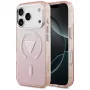 Guess IML Gradient Triangle Logo custodia MagSafe per Apple iPhone 17 Pro, rosa
