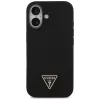 Guess in silicone Triangle Logo custodia MagSafe per iPhone 17 nero