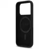 Guess in silicone Triangle Logo custodia MagSafe per iPhone 17 Pro Max (nero)