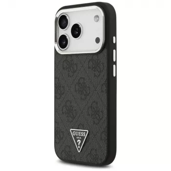 Guess 4G Triangle Logo Cover MagSafe per iPhone 17 Pro (nero)