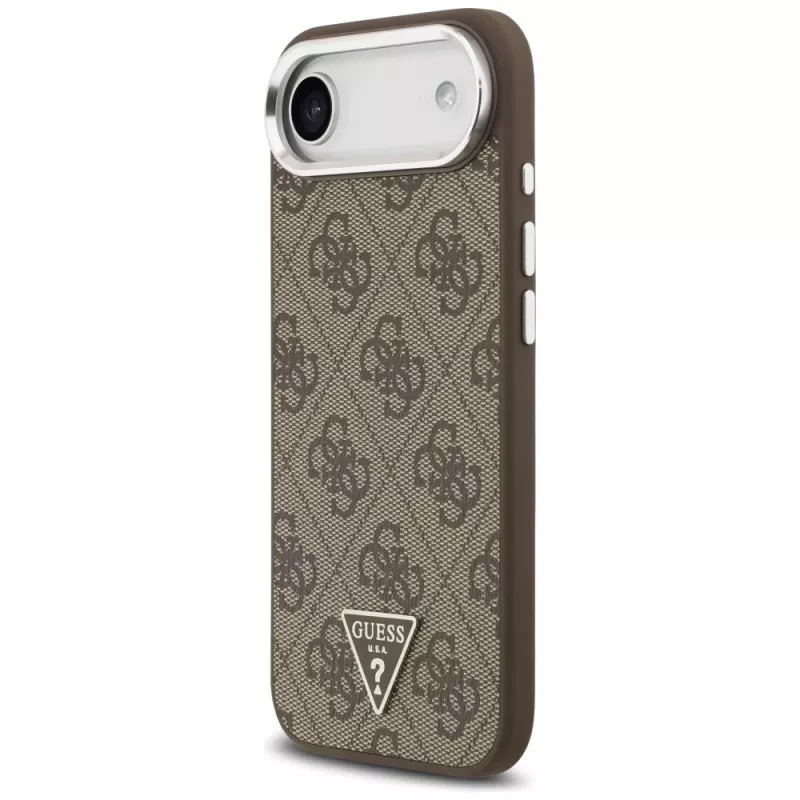 Guess 4G Triangle Logo Cover MagSafe per iPhone Air - marrone