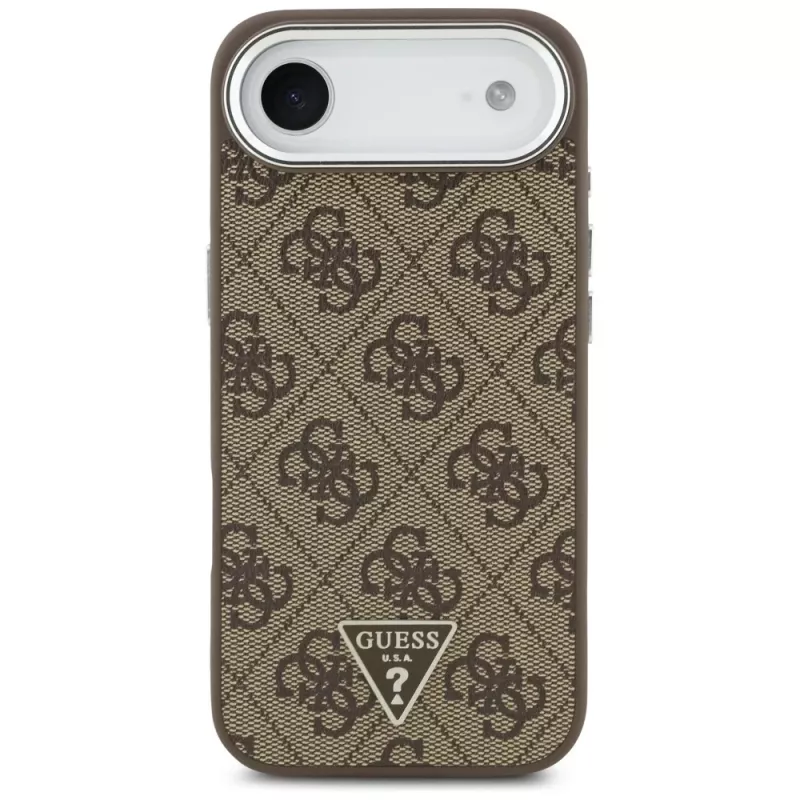 Guess 4G Triangle Logo Cover MagSafe per iPhone Air - marrone