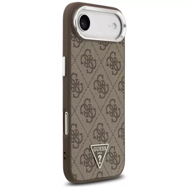 Guess 4G Triangle Logo Cover MagSafe per iPhone Air - marrone