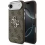 Guess GUHCP17MP4G4SMCW 4G Big 4G Classic Logo Cover per iPhone Air – marrone / argento