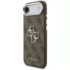 Guess GUHCP17MP4G4SMCW 4G Big 4G Classic Logo Cover per iPhone Air – marrone / argento