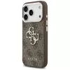 Guess 4G Big 4G Classic Logo Cover per iPhone 17 Pro (marrone / argento)