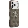Guess 4G Big 4G Classic Logo Cover per iPhone 17 Pro (marrone / argento)