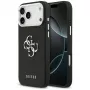 Guess Grained Big 4G Classic Logo Cover per iPhone 17 Pro Max - nero