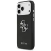 Guess Grained Big 4G Classic Logo Cover per iPhone 17 Pro Max - nero
