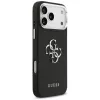 Guess Grained Big 4G Classic Logo Cover per iPhone 17 Pro Max - nero