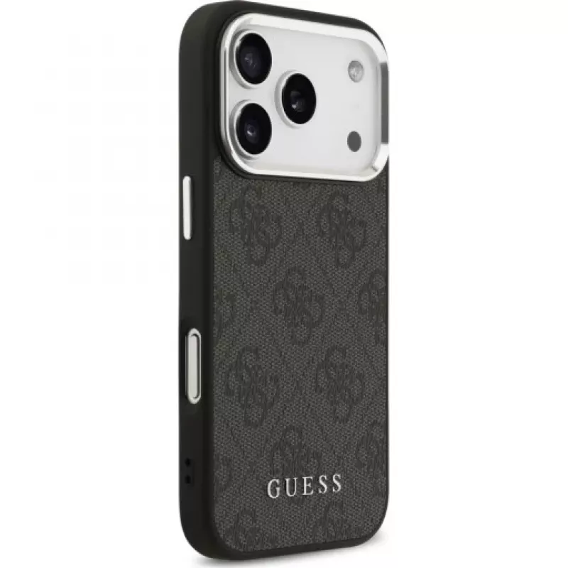 Guess 4G Classic Logo Cover MagSafe per iPhone 17 Pro (nero)