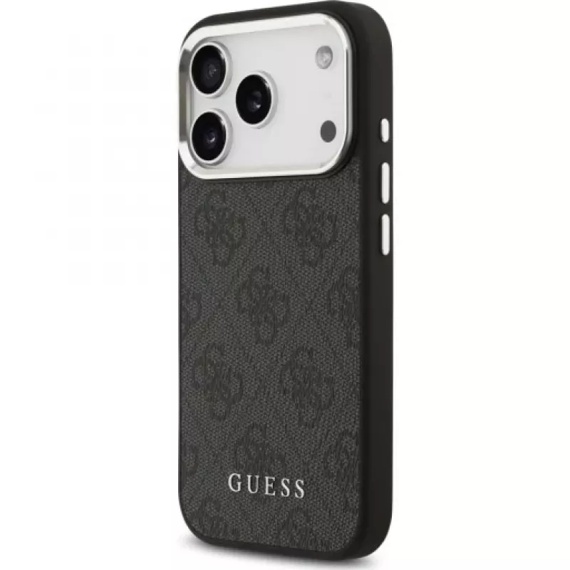 Guess 4G Classic Logo Cover MagSafe per iPhone 17 Pro (nero)