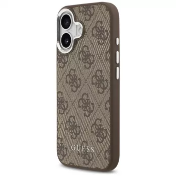 Guess 4G Classic Logo Cover MagSafe per iPhone 17, marrone