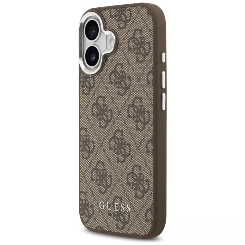 Guess 4G Classic Logo Cover MagSafe per iPhone 17, marrone