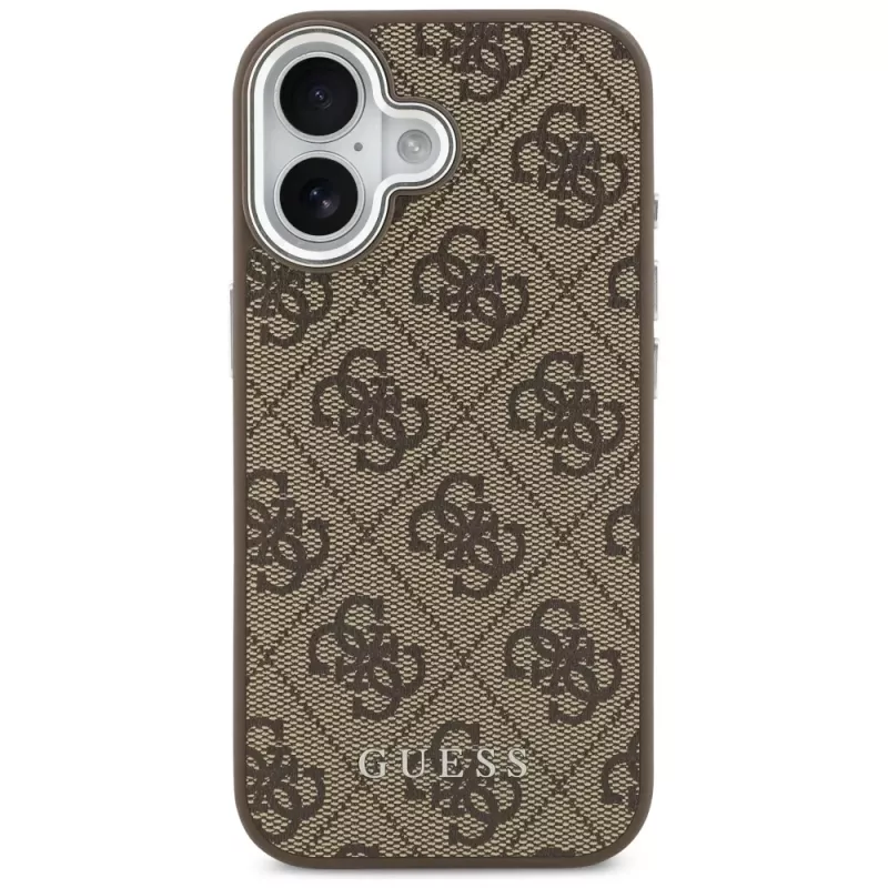 Guess 4G Classic Logo Cover MagSafe per iPhone 17, marrone