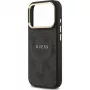 Guess 4G PU Classic Logo MagSafe Back Cover per Apple iPhone 17 Pro nero