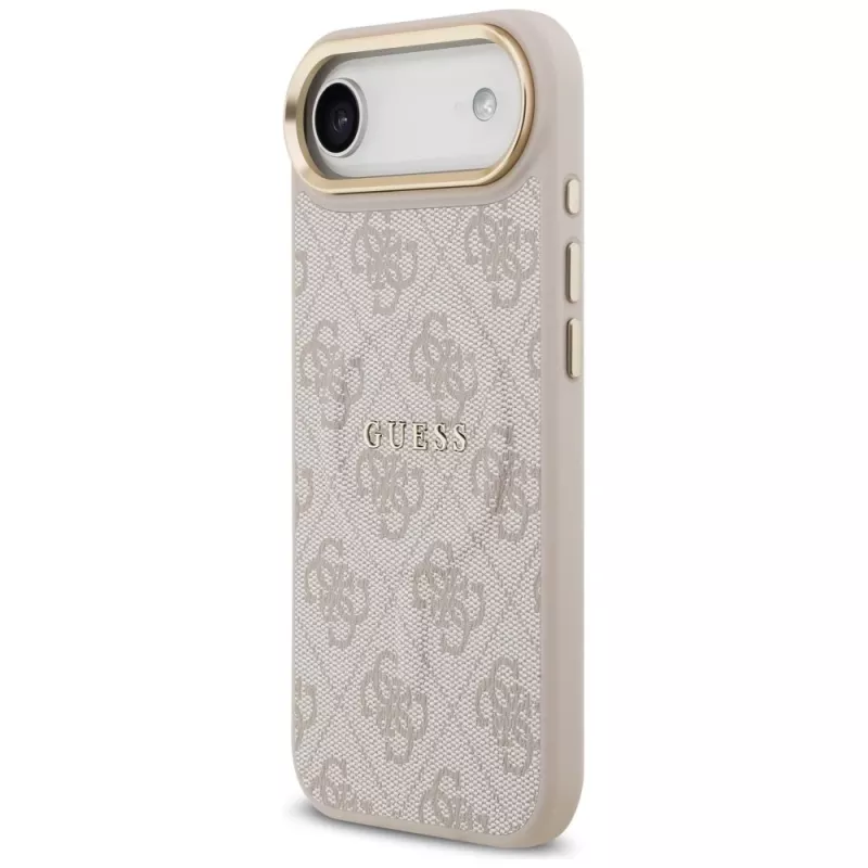 Guess 4G PU Classic Logo Cover MagSafe per iPhone Air rosa