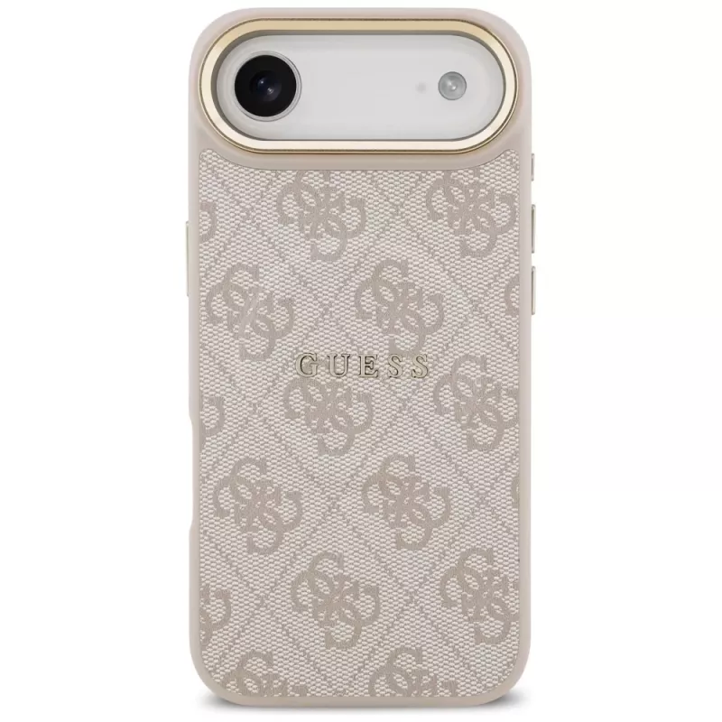 Guess 4G PU Classic Logo Cover MagSafe per iPhone Air rosa