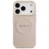 Guess Peony Hot Stamp Cover MagSafe per iPhone 17 Pro, rosa