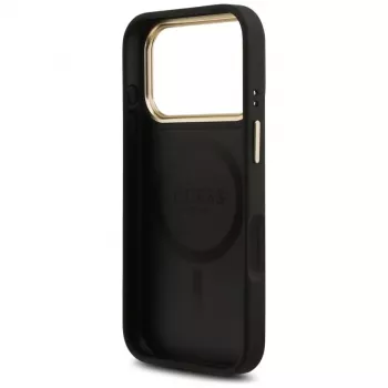 Guess 4G Stripe Cover MagSafe per iPhone 17 Pro Max nero