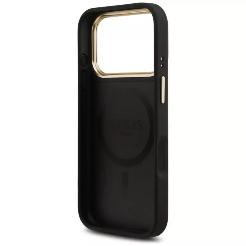Guess 4G Stripe Cover MagSafe per iPhone 17 Pro Max nero